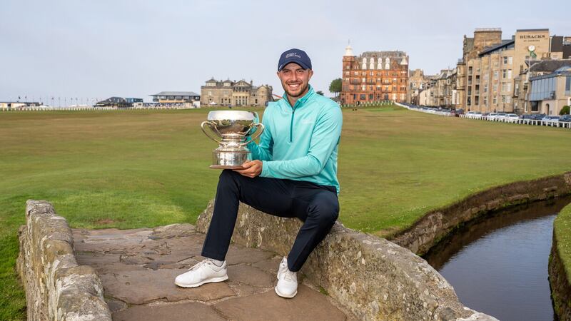 Alex Maguire pictured after his phenomenal win at the St Andrews Links Trophy