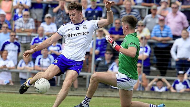 Fintan Kelly on the attack against in the Qualifier against Laois Graham Brody. Pic Philip Walsh. 