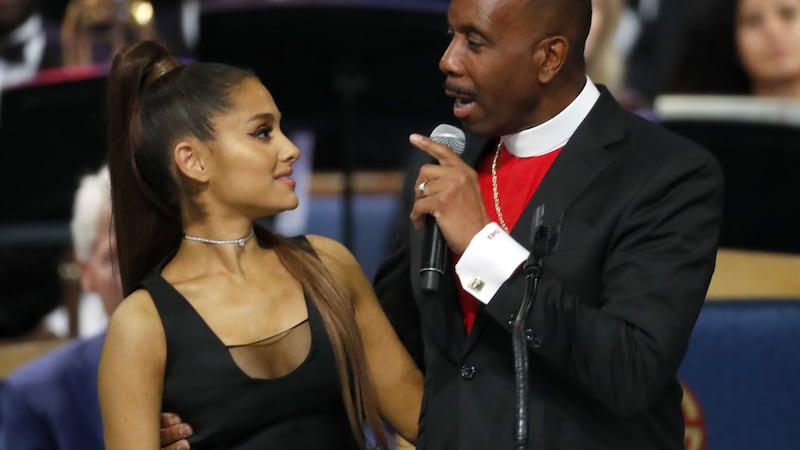 Bishop Charles H Ellis III has said sorry for how he touched the singer and also apologised for a joke he made about her name.