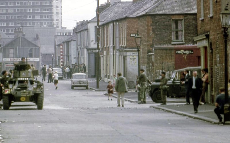 Ross Street and Frere Street in the lower Falls area 1970 