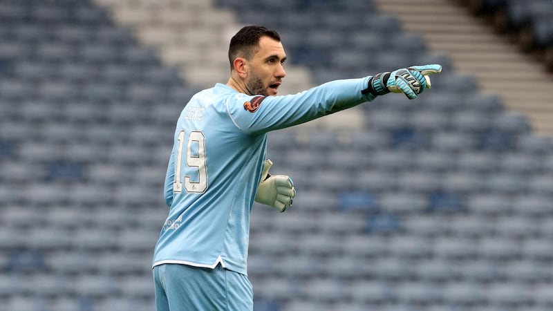 Dunfermline’s former Dundee United goalkeeper Deniz Mehmet saved a penalty in a 1-0 win at Morton