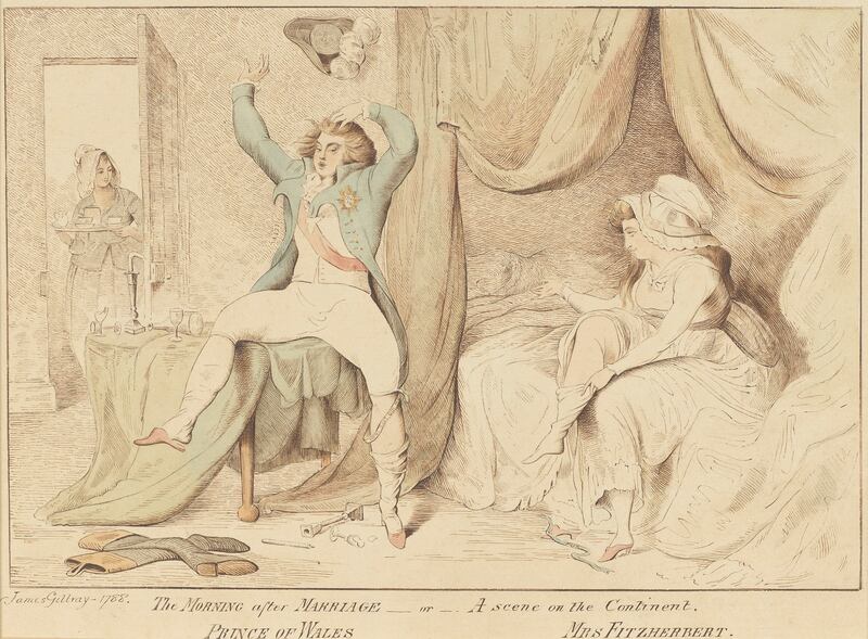After James Gillray, The Morning After Marriage, Or A Scene On The Continent