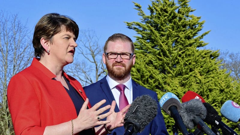 DUP leader Arlene Foster has come under pressure not to take the post of first minister until the RHI inquiry concludes. Picture by Arthur Allison 