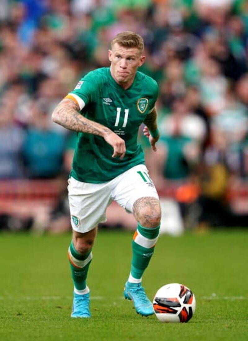 James McClean completed a century of caps for the Republic of Ireland in June. Picture by Brian Lawless/PA