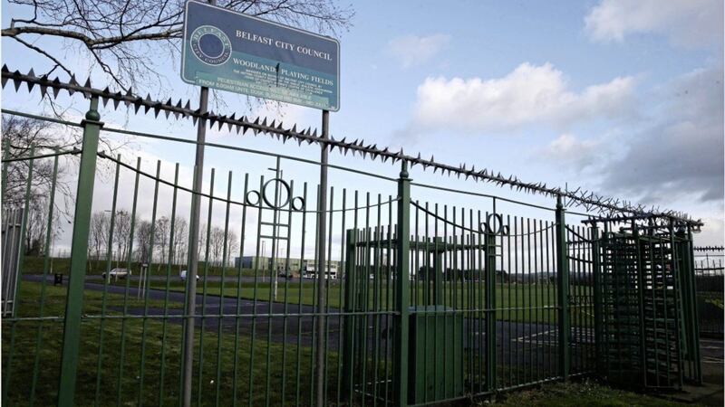 The GAA&#39;s Ulster Council invested money in Woodlands Playing Fields in Belfast. Picture by Hugh Russell 