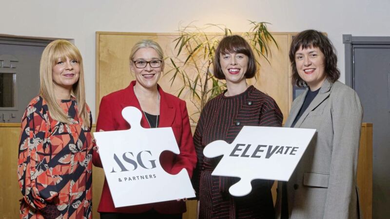 Pictured marking the new partnership are (from left) Sasha McKnight (deputy head of PR) and Vicki Caddy (director of PR) from ASG &amp; Partners and Claire Feely (director of client services) and Emma Kelly (managing director) at Elevate PR 