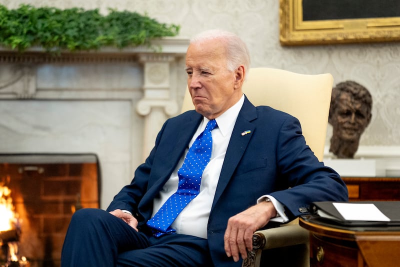 The report has rocked Mr Biden’s campaign to stay in the White House (AP)