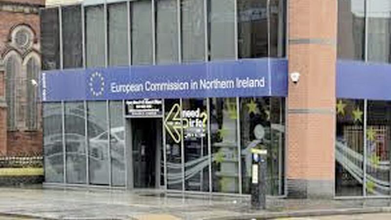 The European Commission office in Belfast closed in January. 