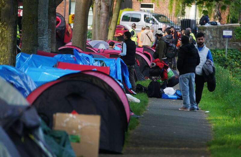 Tents pitched by asylum seekers along a stretch of the Grand Canal in Dublin have been removed