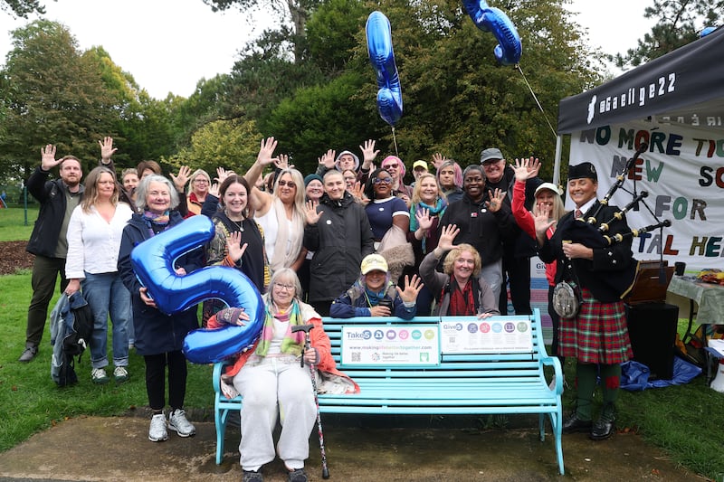 New bench unveiled in west Belfast as part of mental health campaign