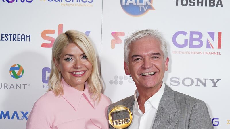 Holly Willoughby and Phillip Schofield after This Morning won in the OK! daytime category at the Tric Awards 2022