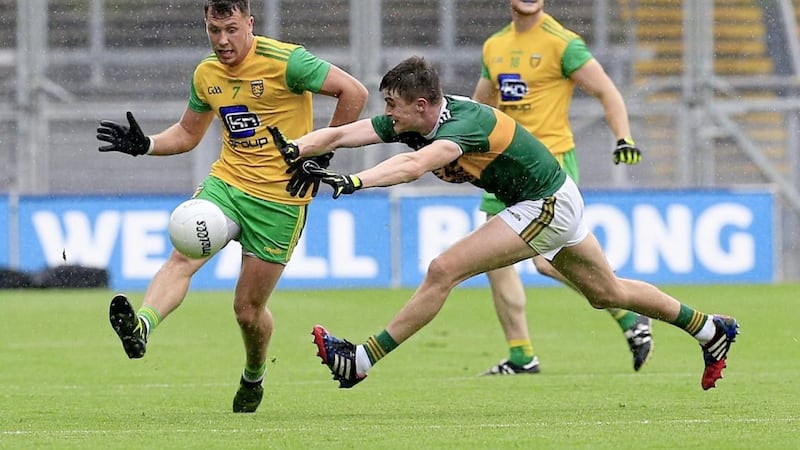 Kerry&#39;s Sean O&#39;Shea is part of a formidable forward line Donegal will need to deal with on Sunday says former county start John Haran Picture: Philip Walsh. 