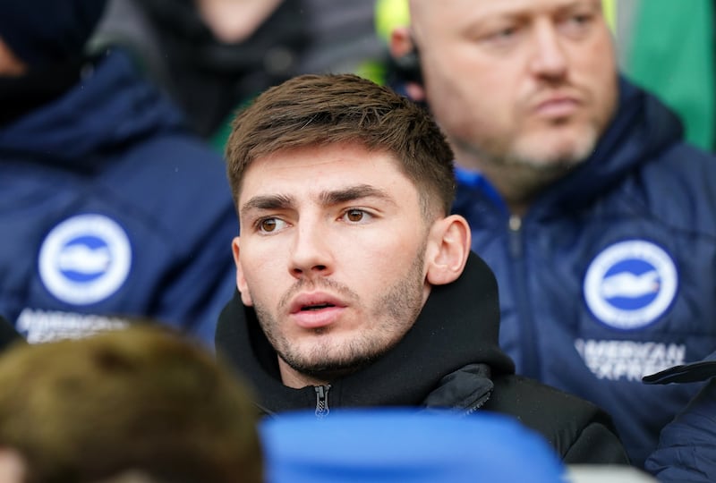 Billy Gilmour sat out Brighton’s match at Liverpool on Sunday