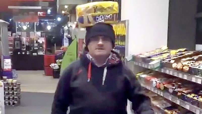 Barry McElduff posted a video of himself with a loaf of Kingsmill bread on his head 