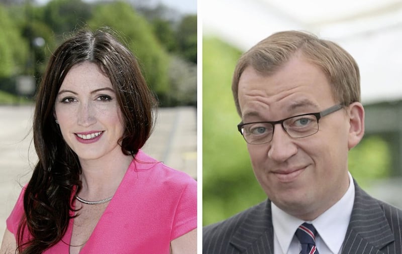 The DUP&#39;s Emma Little Pengelly and Christopher Stalford 