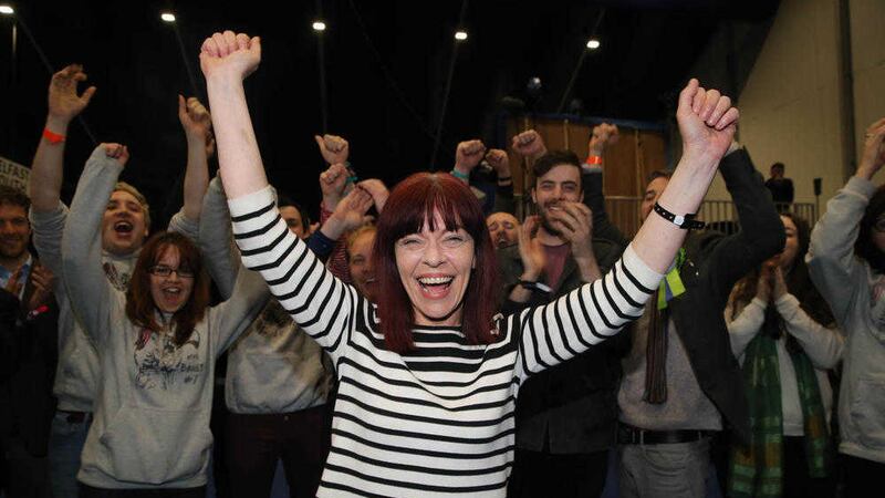 The Green Party&#39;s Clare Bailey secured a seat in South Belfast. Picture By Hugh Russell 