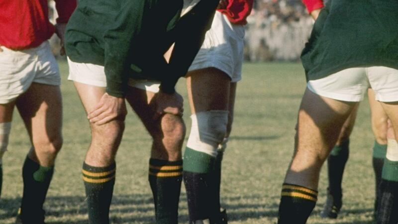 Lions captain Willie John McBride waits in the lineout during a controversial tour match against South Africa in 1974