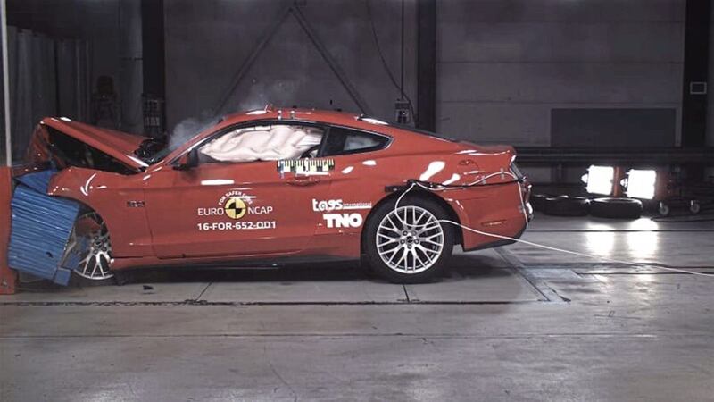 The Ford Mustang scored a miserable two stars in the Euro Ncap crash test 
