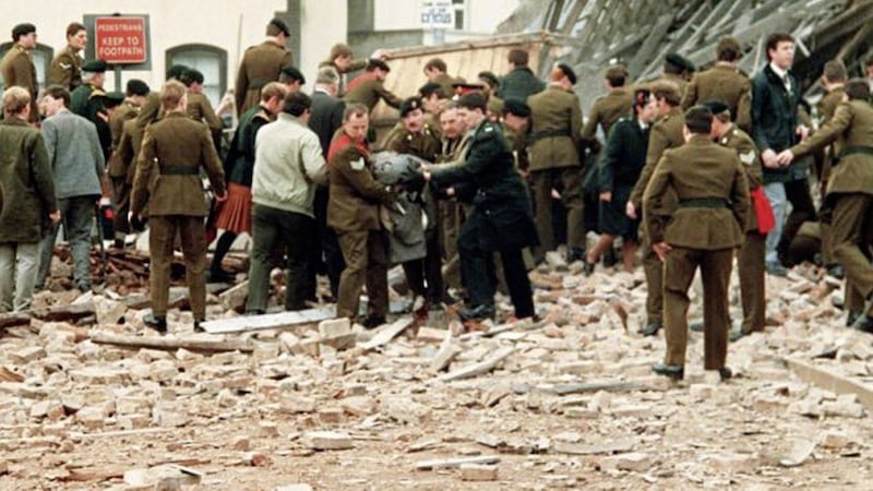 The Enniskillen Poppy Day massacre during which 11 people were killed 