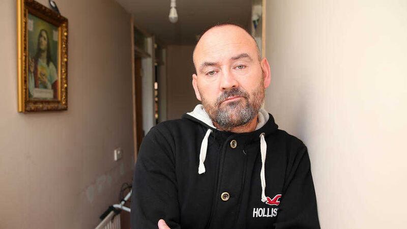 North Belfast man John Carleton, who is a victim of a paramilitary shooting, claims he is being pressurised by the PSNI. Picture Mal McCann. 