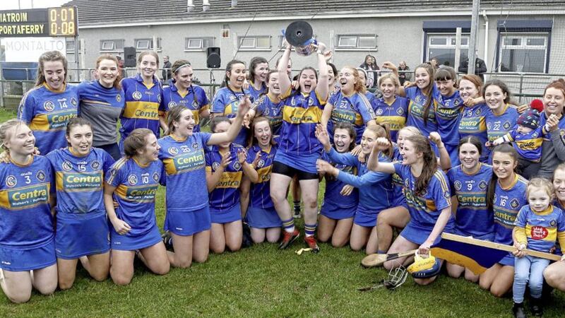 Portaferry celebrate after winning their first Down senior title following their win over Liatroim in November&#39;s final 