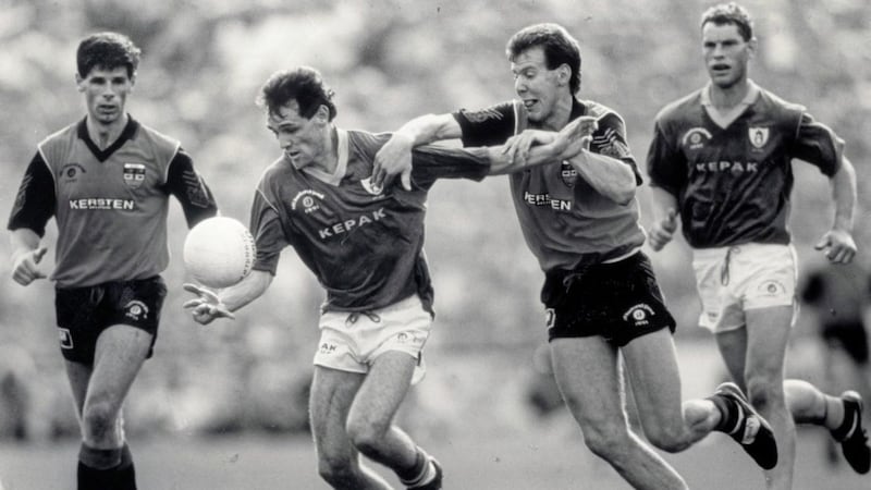 The late Eamonn Burns was one of the stars of Down&#39;s 1991 All-Ireland final victory over Meath, which ended a 23-year wait for the Sam Maguire to return to the Mourne County. Picture by INPHO 