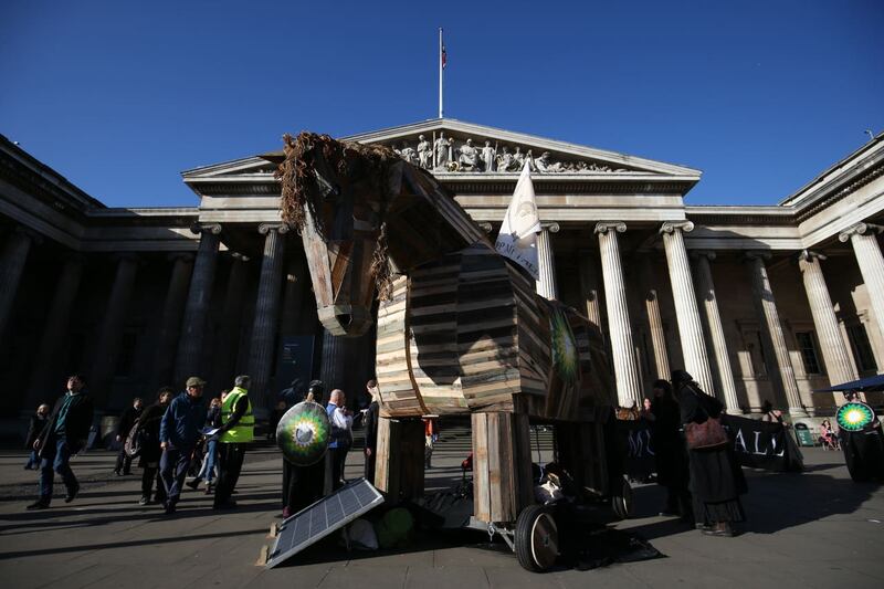 Trojan horse BP protest