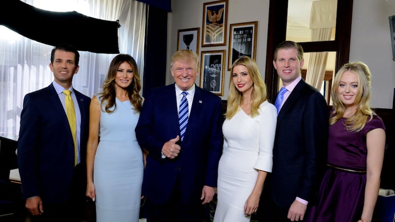 <b>THE TRUMP FAMILY:</b> Just think of the influence you could garner with these guys if only you could get a few hours with them stuck in the lift at the Cult&uacute;rlann or in Conway Mill.&nbsp;
