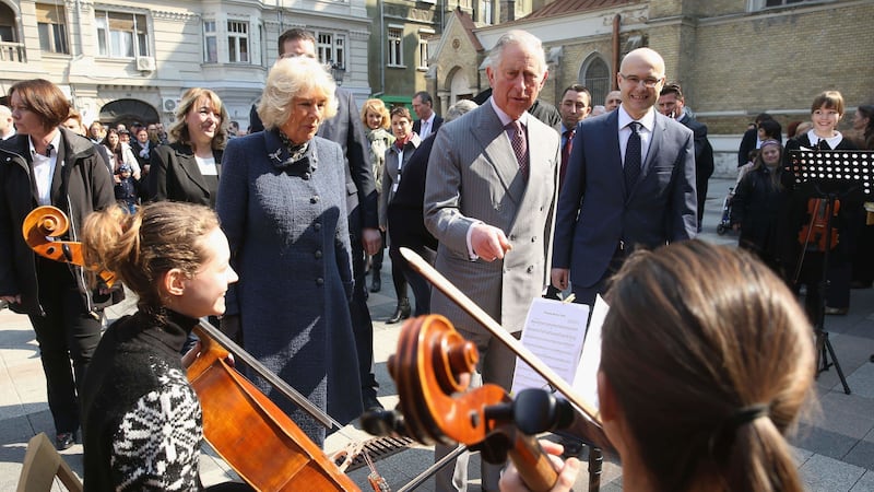 The prince joined a virtual chat with performers from the Philharmonia Orchestra.