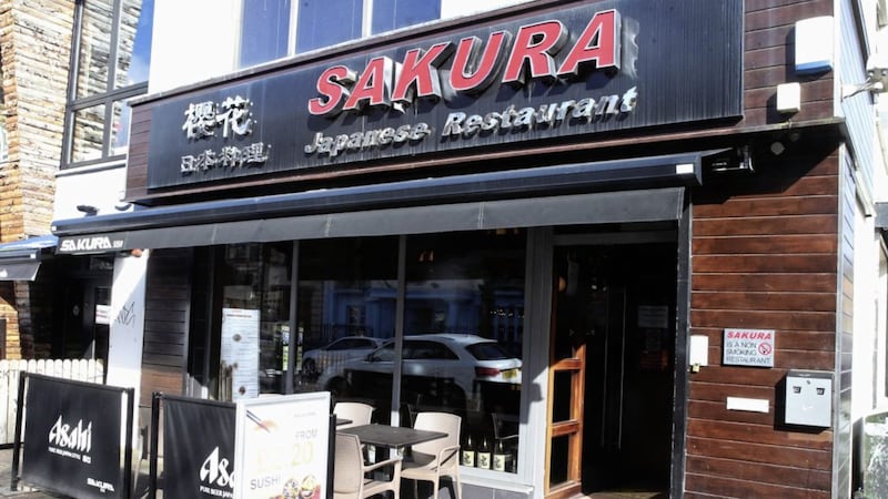 Sakura Japanese and Asian restaurant in south Belfast&#39;s Botanic Avenue Picture: Hugh Russell 