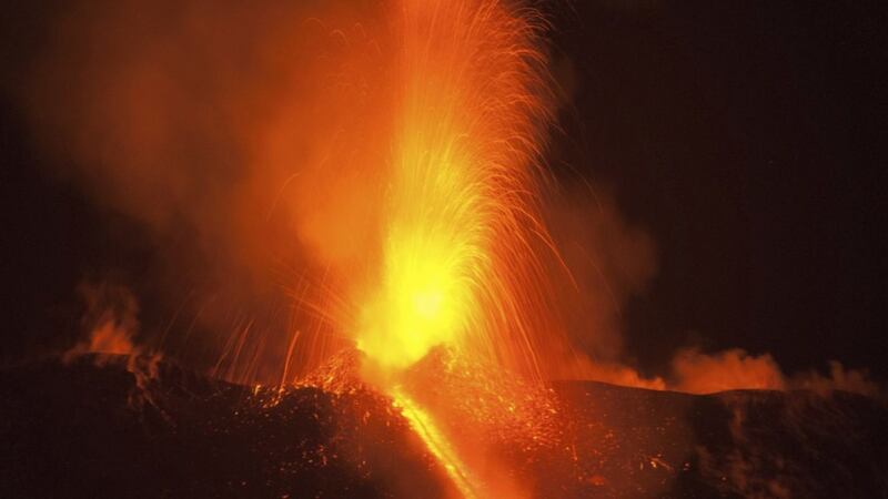 These pictures of Mount Etna spewing lava are really quite something
