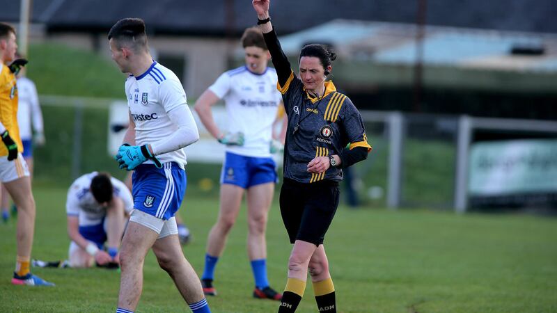 Cavan's Maggie Farrelly is the first woman to make it on to the national panel of referees for the men's Allianz Leagues.