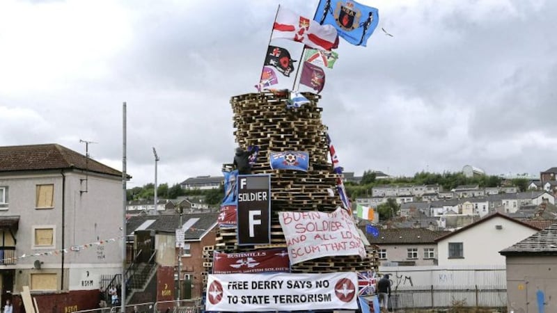 The Bogside August 15 bonfire has been controversial in recent years. 