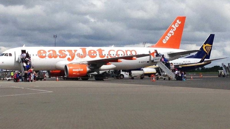 The increased passenger numbers at Belfast International Airport have been helped by expansion at airlines such as easyJet 