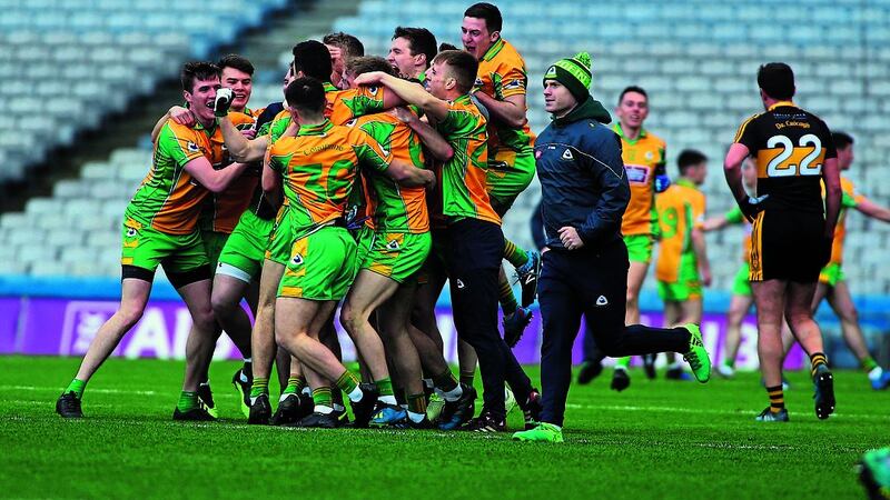 Corofin head to Croke Park on Sunday chasing an unprecedented third All-Ireland club title in a row. Picture: Seamus Loughran