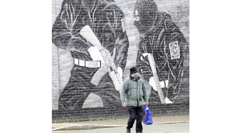 A UVF mural in east Belfast. Picture by Hugh Russell 