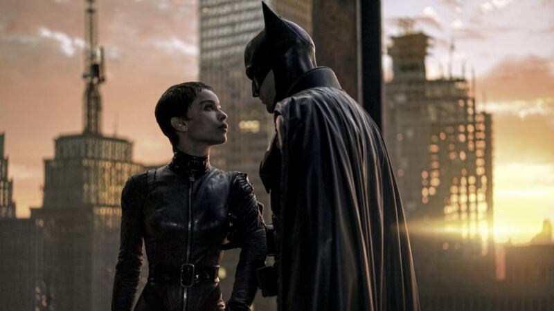 The Batman: Zoe Kravitz as Catwoman and Robert Pattinson as Batman 