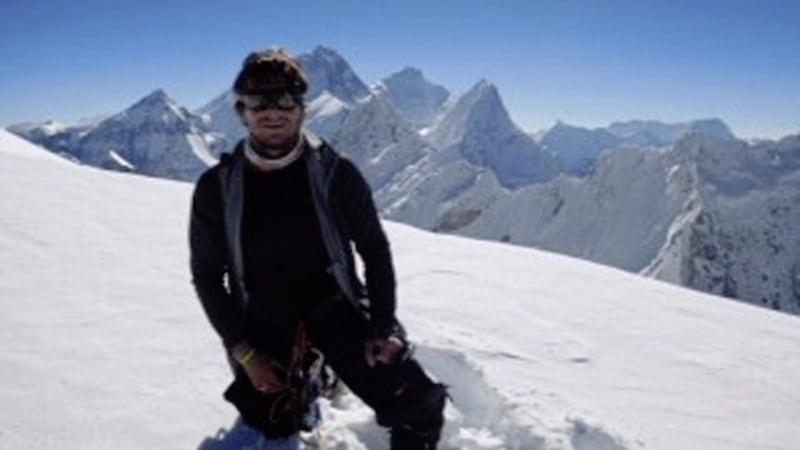 Noel Hanna from Co Down, pictured in 2017, was forced to abandon a winter summit attempt on the world&#39;s second-highest mountain 