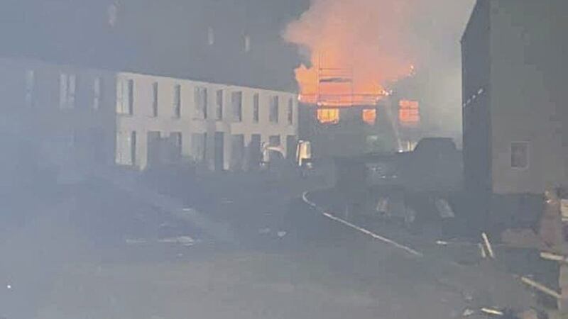 The Fire Service said a blaze which caused damage to a development of new homes in the Main Street area of Glenavy was accidental 