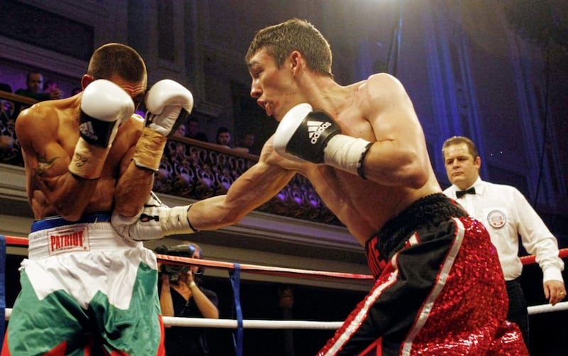 Early days. Jamie Conlan beats Hyusein Hyuseinov at the Ulster Hall on Barry McGuigan&#39;s first boxing bill as a promoter back in 2010 