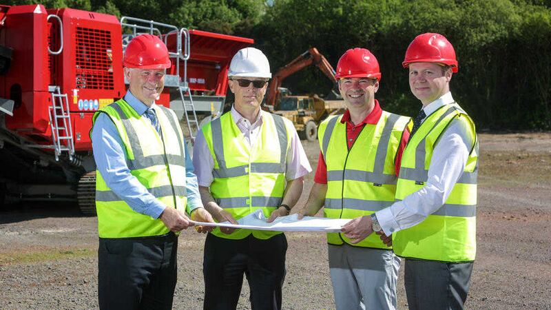 Announcing the new &pound;3m Brickworks Business Park at the Cookstown Road site in Dungannon are, from left, Niall Maneely, Maneely &amp; Co, James Maneely, Clarman Architects, Shane O&rsquo;Neill, Maximus and Andrew Gawley, Lisney 