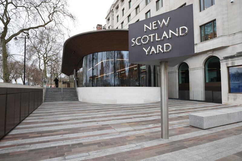 New Scotland Yard, the headquarters of the Metropolitan Police Service, in London