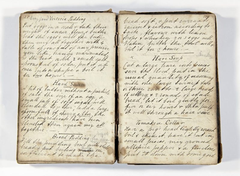 One of the old handwritten recipes included in Food For Friends. &quot;Some dishes are remarkably similar to those we currently cook.&quot; The earliest dates from 1829 