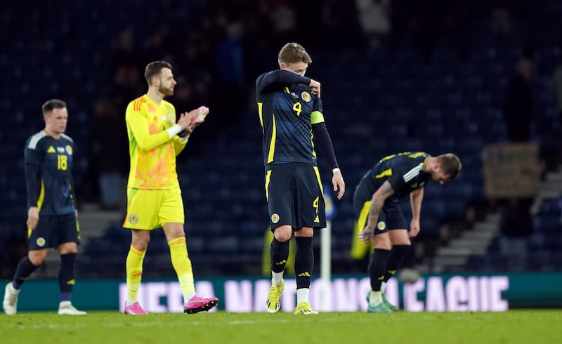 Scotland players felt the frustration of the crowd