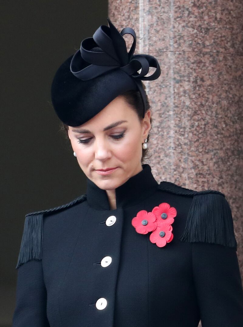 Kate Middleton at a Remembrance Day service 