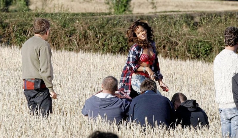Rihanna in a field&nbsp;