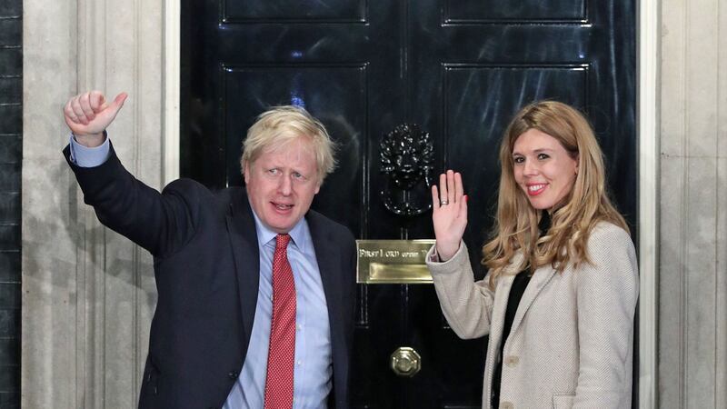 Carrie Symonds was seen with the Prime Minister entering Number 10 Downing Street on Friday morning.