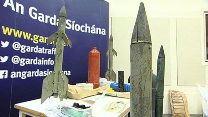Weapons discovered following the arrest of Seamus McGrane and Donal O&#39;Coisdealbha in 2015. 
