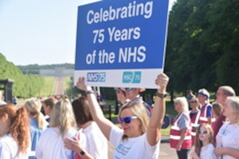 Joggers at Stormont taking part in a parkrun to honour 75 years of the NHS. Further events will take place across Northern Ireland on July 8 and July 9.