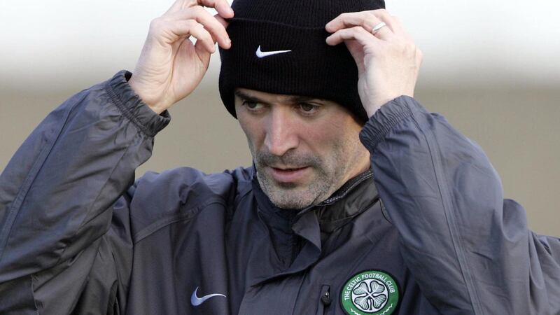 Celtic's Roy Keane during a training session at the Barrowfield training ground in Glasgow on Friday December 16 2005&nbsp;